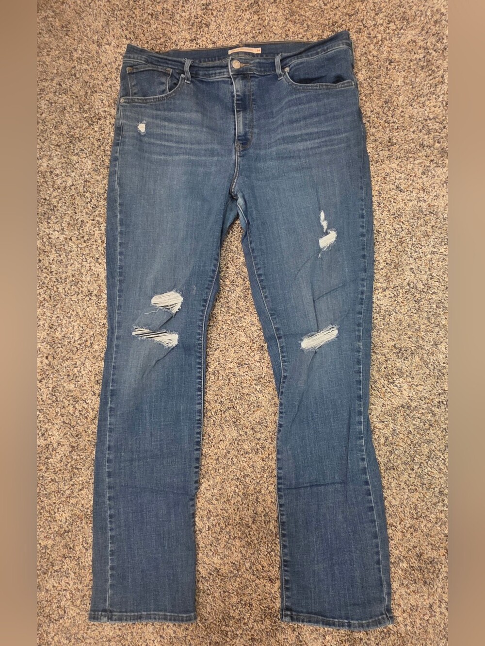 Womens Levi 724 High Rise Straight Leg Jeans Size 34